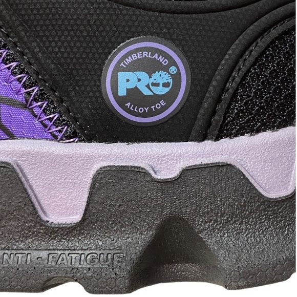 Timberland Powertrain Sport Alloy Toe Purple Work Shoes Size 8.5 - Picture 6 of 16